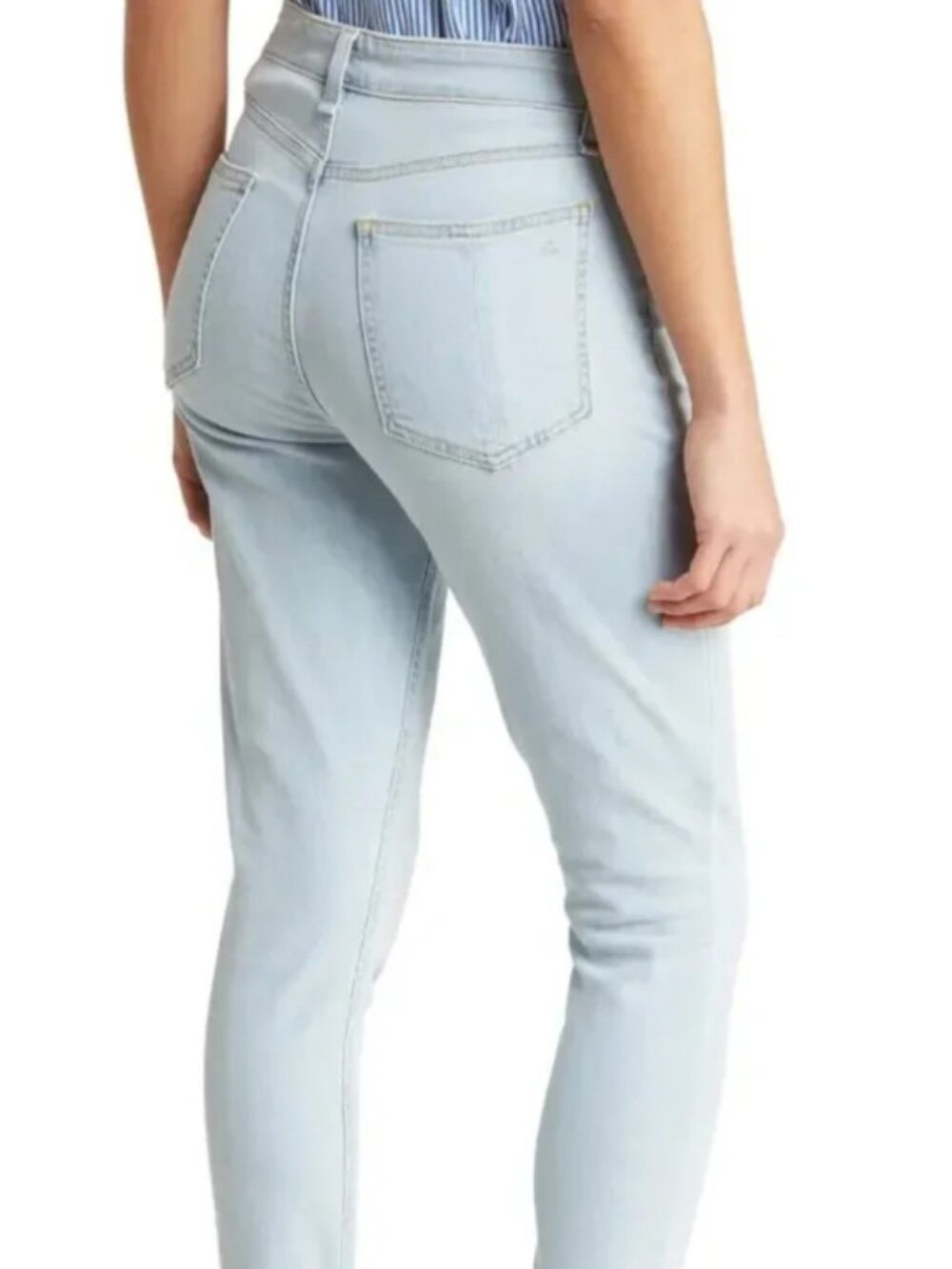Rag & Bone Nina High Rise Skinny Jeans Light Wash Paeonia Stretch Size 25 - Picture 2 of 12
